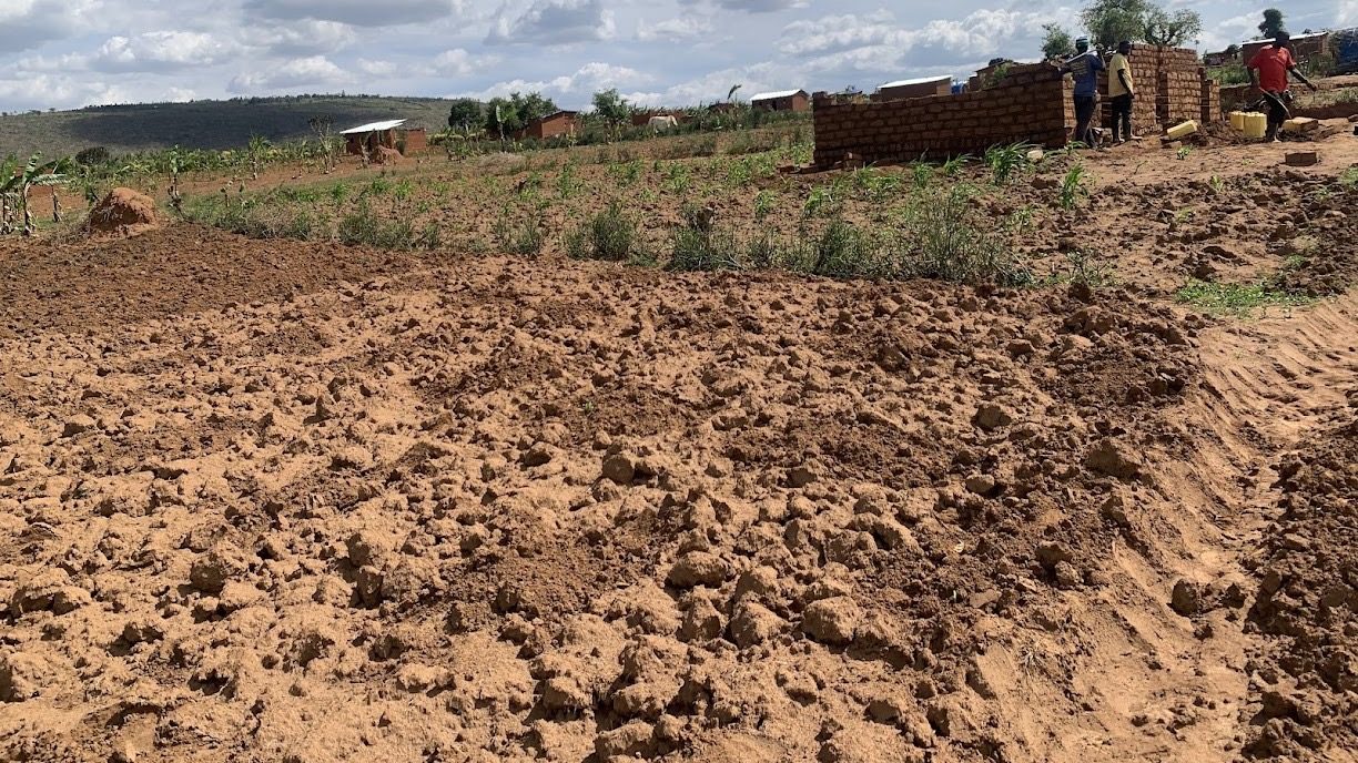 Freshly tilled ground at Nakivale prepared for planting